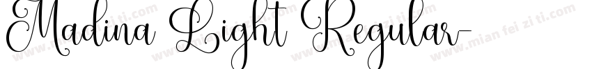 Madina Light Regular字体转换